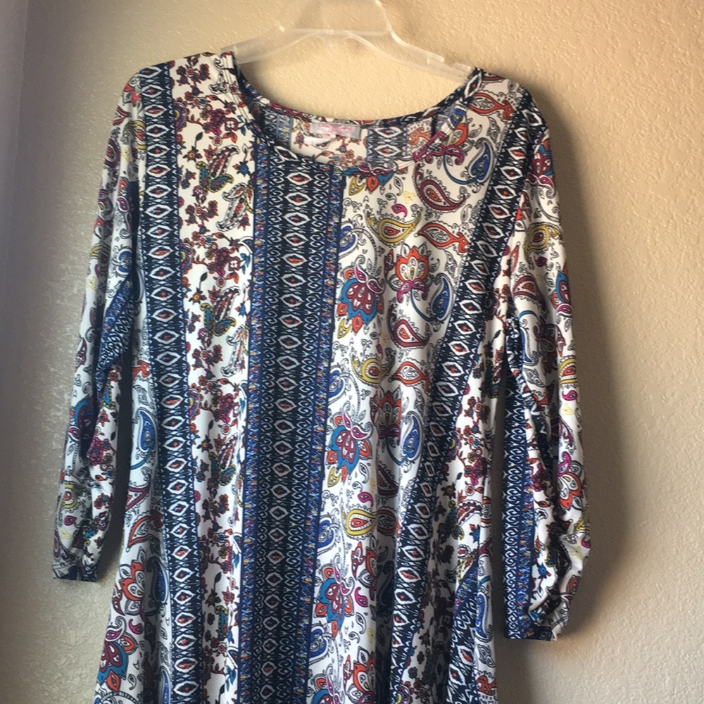 70s style Paisley Swing Dress